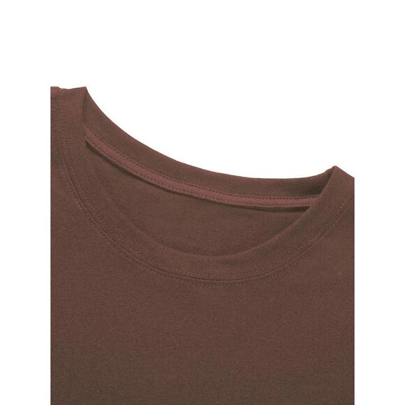 NWT ROMWE‎ Mens Skull & Floral Print Tee Size XL Color Brown - Picture 5 of 9